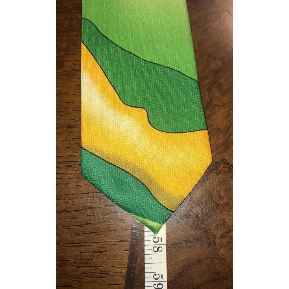 2X A ROGERS Mens The 4th Hole Golf Clubs Balls Polyester Sports Necktie Novelty - Picture 15 of 16
